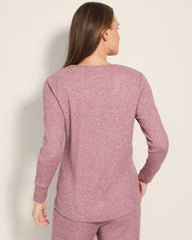 HEATHER PINOT - Long-Sleeve Pajama Henley