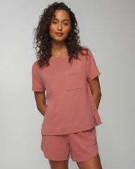 - Short-Sleeve Pocket Pajama Tee
