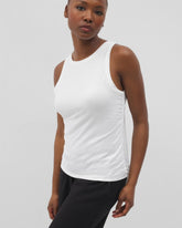 OPTIC WHITE - Ruched Pajama Tank
