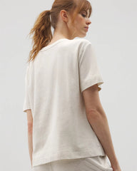 HEATHER CRYSTAL - Short-Sleeve Pocket Pajama Tee