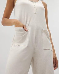 HEATHER CRYSTAL - Henley Jumpsuit
