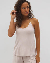 HEATHER BARELY THERE - Lightweight Rib Knit Pajama Cami
