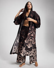 SAVANNA DAMASK BDR - Long Robe
