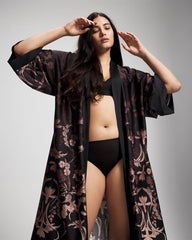 SAVANNA DAMASK BDR - Long Robe