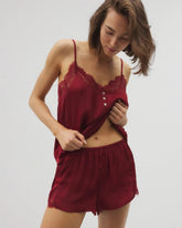 FIRST KISS - Lace Trim Pajama Short