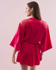 PERFECT PINK - Silk Short Robe
