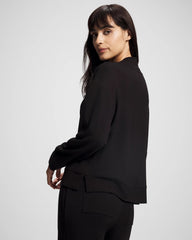 BLACK - Ultrasoft Fleece Quarter Zip Sweatshirt