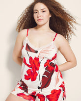 TROPIC LIKE ITS HOT WS - Lace Trim Pajama Cami