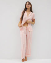 SUNNY STRIPES CHAMPAGNE - Printed Pajama Pants