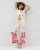 KASHMIR PAISLEY PLCD CH - Cropped Pajama Pants