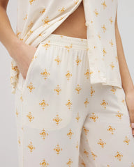 KASHMIR PAISLEY PLCD CH - Cropped Pajama Pants