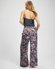 PETAL MOSAIC PETROL - Piped Pajama Pant