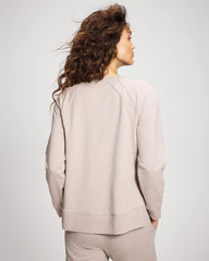 HEATHER MINK - Essential Terry Crewneck Sweatshirt