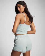 GREEN MIST - Pointelle Pajama Short