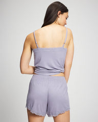 LAVENDER CLOUD - Pointelle Pajama Short