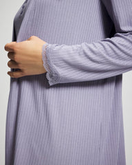 LAVENDER CLOUD - Pointelle Pajama Cardi