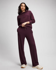 MERLOT - Ultrasoft Fleece Straight Leg Pant