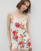 LE TIGRE FLORA CHAMPAGNE - Lace Trim Pajama Cami
