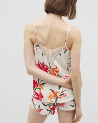 LE TIGRE FLORA CHAMPAGNE - Lace Trim Pajama Cami