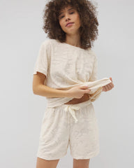 PARCHMENT - Jacquard Terry 5 Inch Short