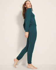 DEEP TEAL - Banded Ankle Pajama Pant
