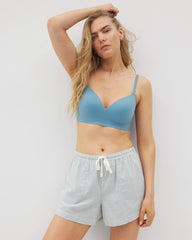 BLUE HEAVEN STRIPE - Printed Pajama Short