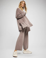 HEATHER FAWN - Premier Knit Sweater Wrap