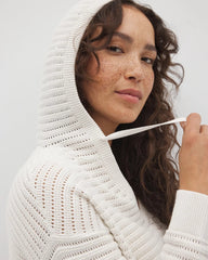 SALT MIST - Cotton Open Stitch Hoodie