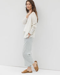 SALT MIST - Cotton Open Stitch Cardigan