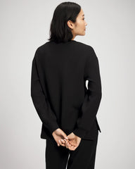 BLACK - Modern Modal Crewneck Sweatshirt
