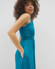 DEEP POSEIDON - Bayside Halter Maxi Bra Dress