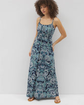 SHOW OFF PAISLEY NAVY - Paradiso Maxi Bra Dress