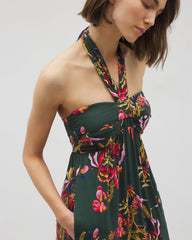 SUNRISE FLORA M EMERALD - Retreat Maxi Bra Dress