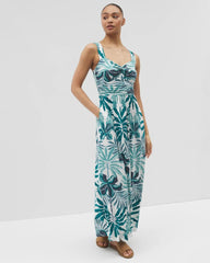 TROPIC TWIST ALLOVER - Bahia Maxi Bra Dress