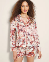 WALK IN THE PARK M CHAMP - Long-Sleeve Notch Collar Pajama Top