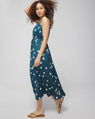 BELLE DOT DARK HARBOUR - Pleated Tie Midi Bra Dress
