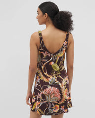 PARROT-DISO PLUME G PLUM - Shirred Strap Chemise