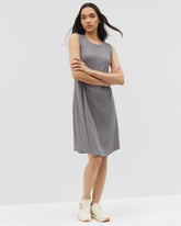 HEATHER CHARCOAL - Rib Lounge Short Dress
