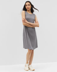 HEATHER CHARCOAL - Rib Lounge Short Dress