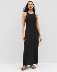 BLACK - High-Neck Lounge Dress