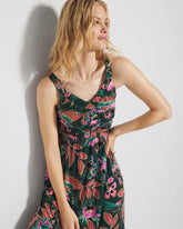 PARROT-ISE LUSH EMERALD - Midi Bra Dress