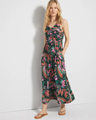 PARROT-ISE LUSH EMERALD - Midi Bra Dress