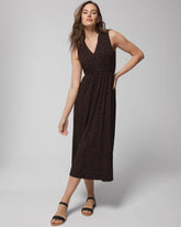 FLEETING FORMS DOLCE VIDA - Tie Back Midi Dress