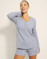 LUNAR TIDE - Long-Sleeve Pajama Henley