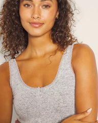 BLACK AND WHITE CROSS DYE - Cozyluxe Pajama Tank