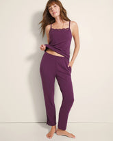 BLACKBERRY WINE - Rib Ankle Pajama Pants