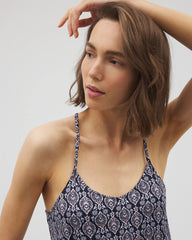 PLENTIFUL PIECES NAVY - Strappy Sleepshirt
