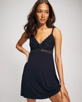 NIGHTFALL NAVY - Soft Support Lace Chemise
