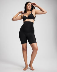 BLACK - Mid Level Cooling Super High Waist Short