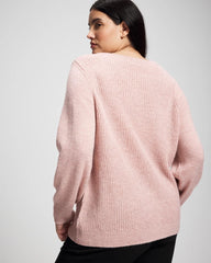 ADOBE ROSE - Shimmer Cable Knit Sweater